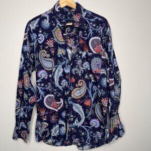 Alan Flasser Paisley Button Up medium‎